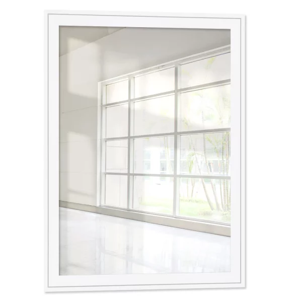 Miroir mural Salamat 10x10 cm | blanc | miroir (2 mm)