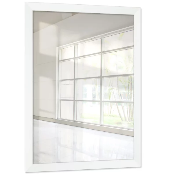 Miroir mural sur mesure Zaria blanc | miroir (2 mm)