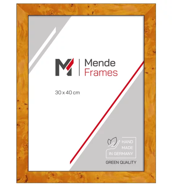Cadre en bois Dogo sur mesure racine claire | verre standard (2 mm)