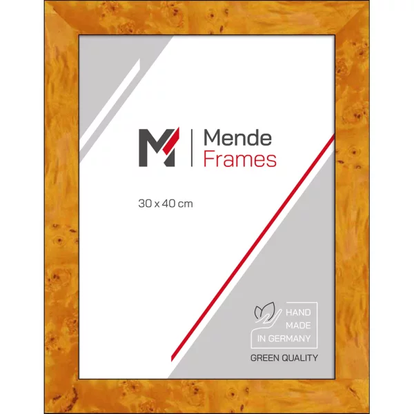 Cadre en bois Tonka sur mesure racine claire | verre standard (2 mm)