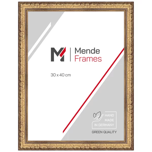 Kunststoff Bilderrahmen Sioma 42x59,4 cm (A2) | Gold | Normalglas (2 mm)