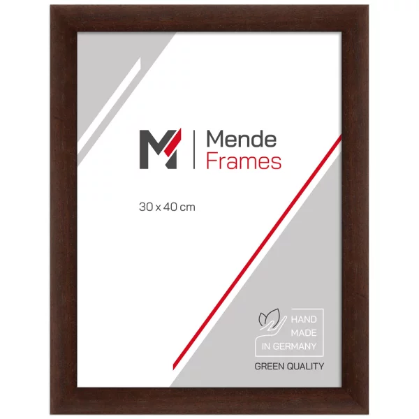 Cadre en bois Galet 14,8x21 cm (A5) | noyer | verre standard (2 mm)
