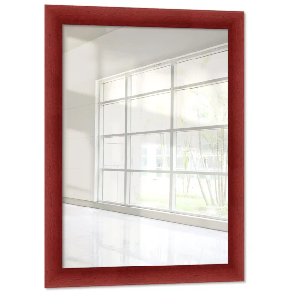 Miroir mural Galet 15x15 cm | rouge | miroir (2 mm)