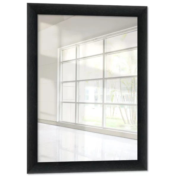 Miroir mural Galet 15x15 cm | noir | miroir (2 mm)