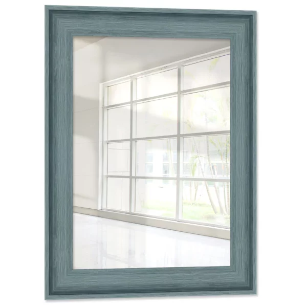 Miroir mural sur mesure Lagos bleu gris | miroir (2 mm)