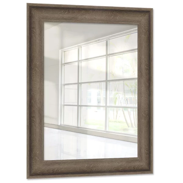 Miroir mural sur mesure Lagos brun | miroir (2 mm)