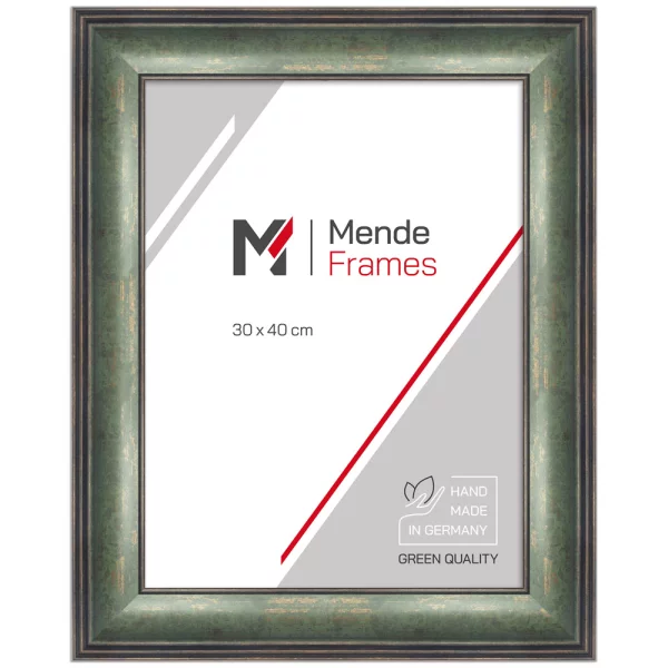 Cadre en plastique Kinshasa sur mesure vert | verre standard (2 mm)