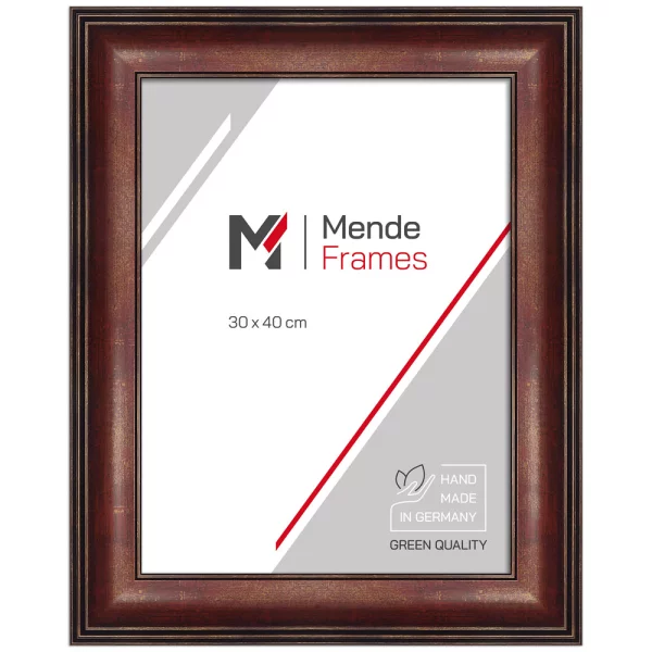 Cadre en plastique Kinshasa sur mesure rouge | verre standard (2 mm)