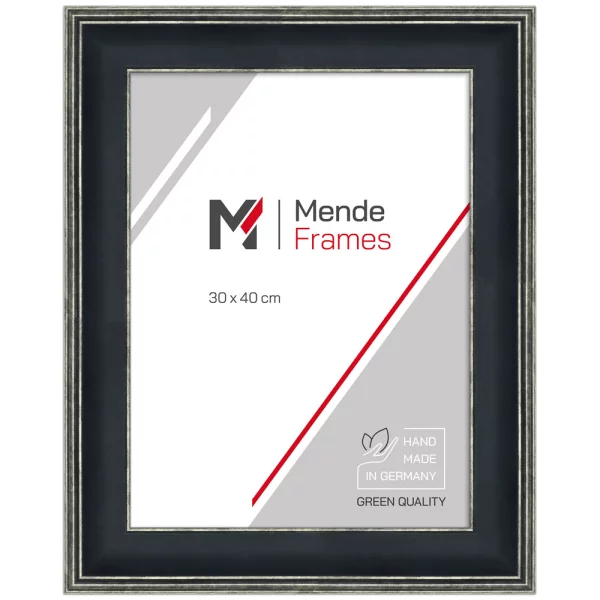 Cadre en plastique Kinshasa sur mesure noir | verre standard (2 mm)