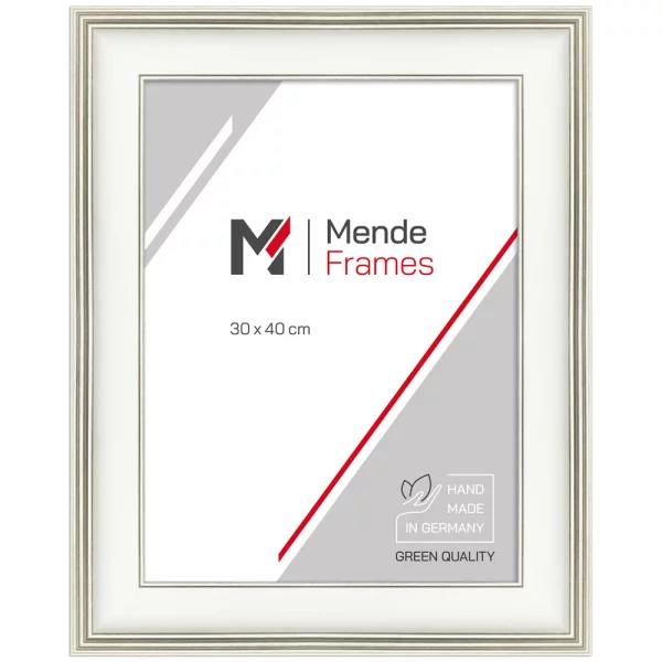 Cadre en plastique Kinshasa sur mesure blanc | verre standard (2 mm)