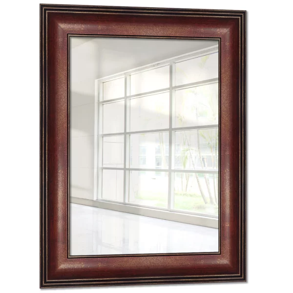 Miroir mural sur mesure Kinshasa rouge | miroir (2 mm)