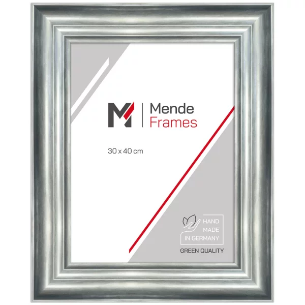 Cadre en plastique Johannesbourg sur mesure argent | verre standard (2 mm)