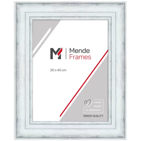 Cadre en plastique Johannesbourg sur mesure blanc | verre standard (2 mm)