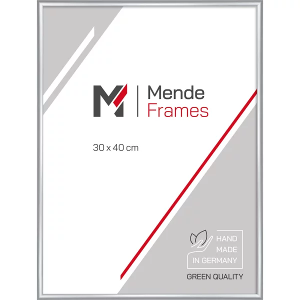 Alu Bilderrahmen Arun 20x30 cm | Silber matt | Normalglas (2 mm)