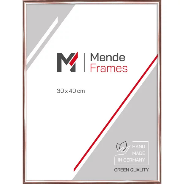 Cadre en aluminium sur mesure Arun cuivre | verre standard (2 mm)