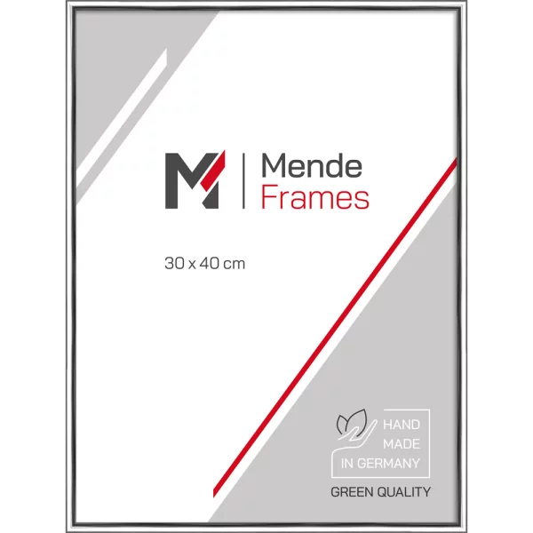 Cadre en aluminium sur mesure Arun argent foncé | verre standard (2 mm)