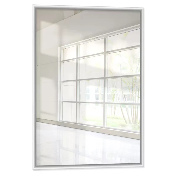 Wandspiegel Oboso aus Aluminium 20x20 cm | Silber matt | Spiegel (2 mm)