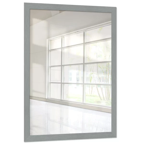 Miroir mural sur mesure Boti gris clair | miroir (2 mm)