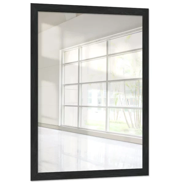Miroir mural sur mesure Boti noir | miroir (2 mm)