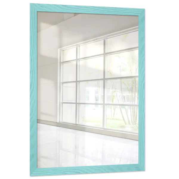 Miroir mural sur mesure Boti turquoise | miroir (2 mm)