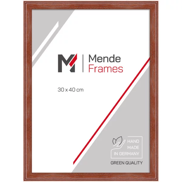 Holz Bilderrahmen Gura 10x10 cm | Mahagoni | Normalglas (2 mm)