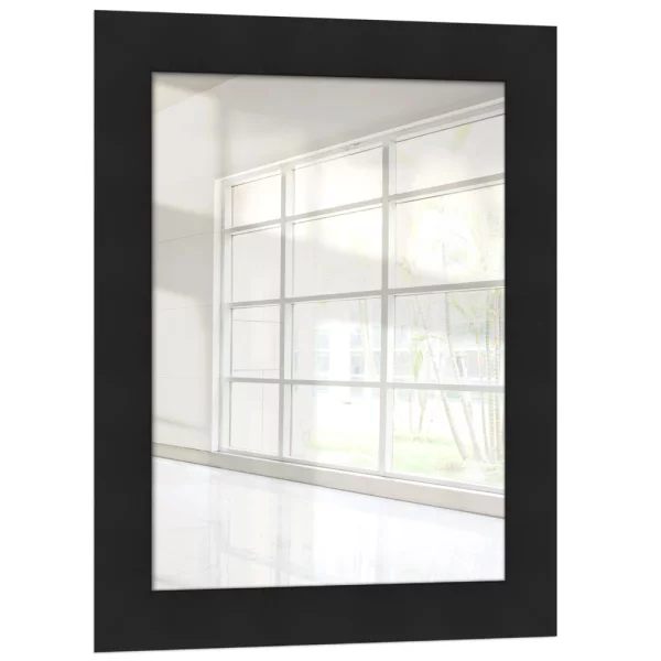 Miroir mural Maibo 10x10 cm | noir | miroir (2 mm)