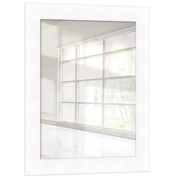 Miroir mural Maibo 10x10 cm | blanc | miroir (2 mm)