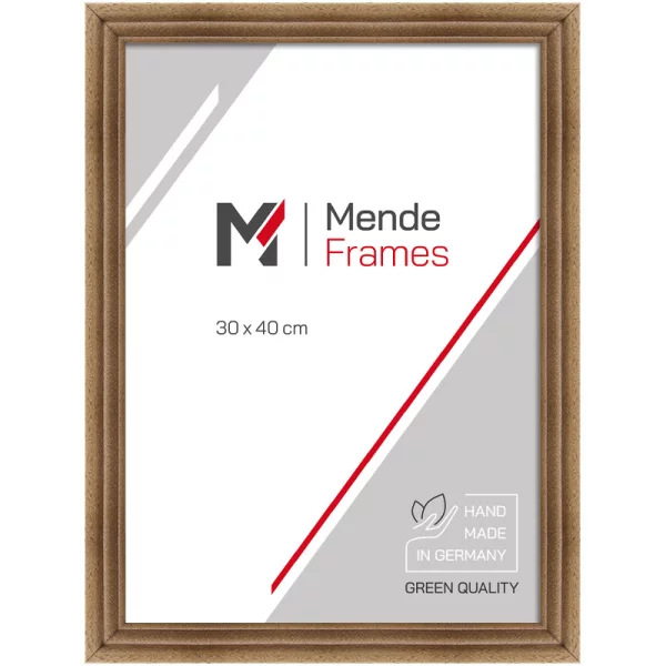Holz Bilderrahmen Peneda 10x13 cm | Eiche | Antireflexglas mattiert (2 mm)