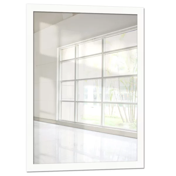 Miroir mural Jägala 7x10 cm | blanc | miroir (2 mm)