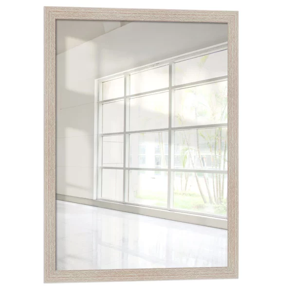 Miroir mural sur mesure Jägala chêne rouge, cérusé | miroir (2 mm)