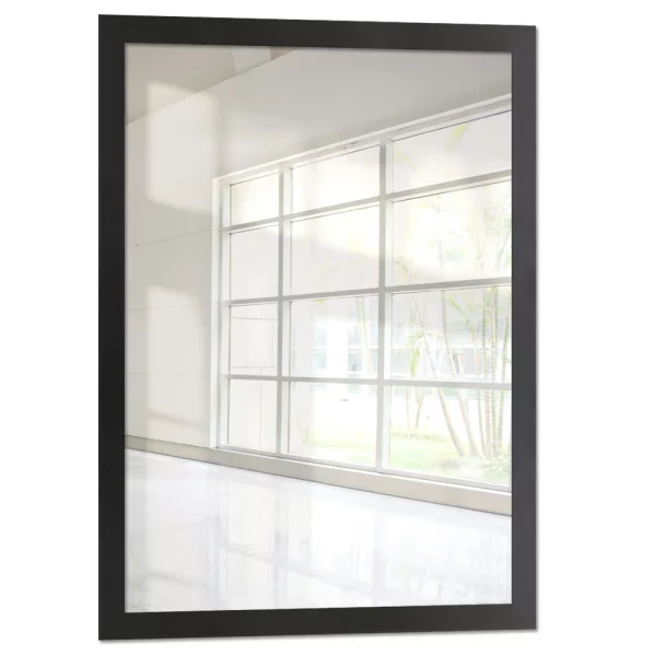 Miroir mural sur mesure Jägala noir | miroir (2 mm)