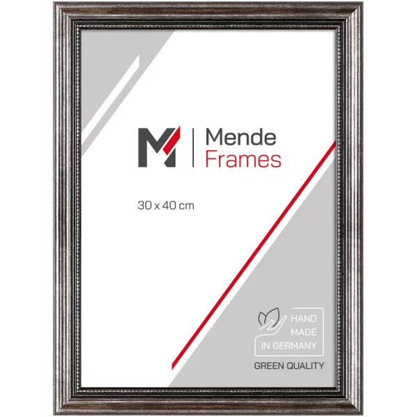 Holz Bilderrahmen Ketane 20x30 cm | Metall | Normalglas (2 mm)