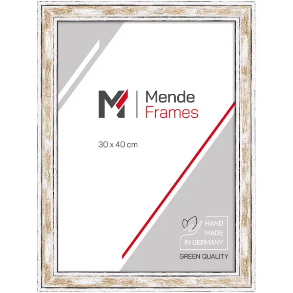 Cadre en bois Hebbe sur mesure or | verre standard (2 mm)
