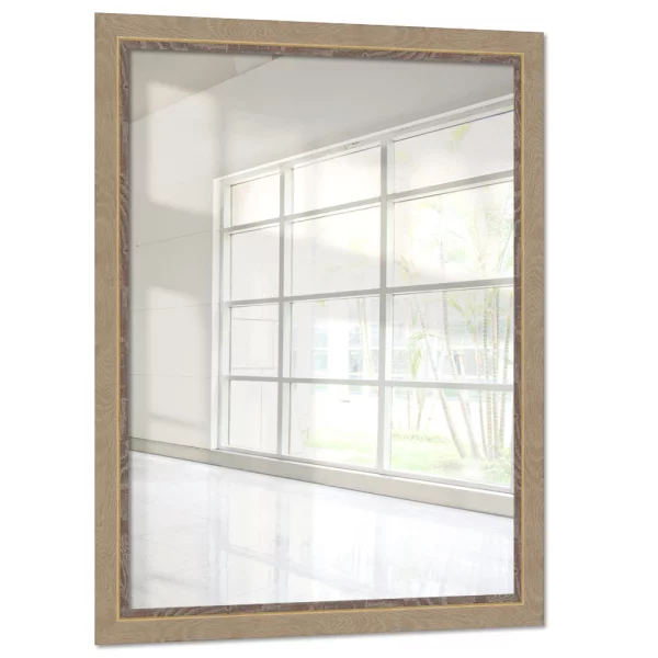 Miroir mural sur mesure Senkele chêne | miroir (2 mm)