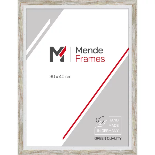 Holz Bilderrahmen Senkele 20x30 cm | Taupe | Normalglas (2 mm)