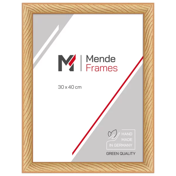 Cadre en bois Karima sur mesure brun | verre standard (2 mm)