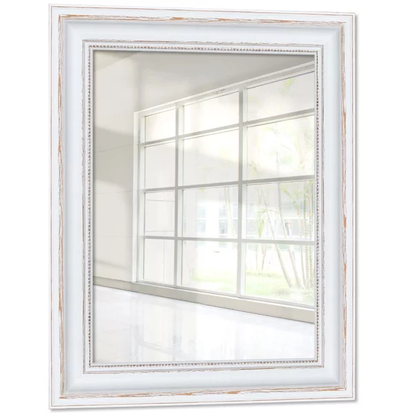 Miroir mural Irupu 20x30 cm | blanc | miroir (2 mm)