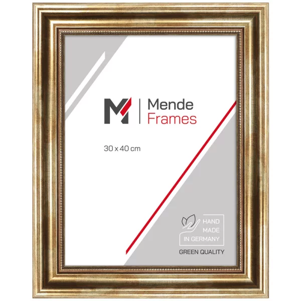 Cadre en bois Irupu 20x30 cm | or | verre standard (2 mm)