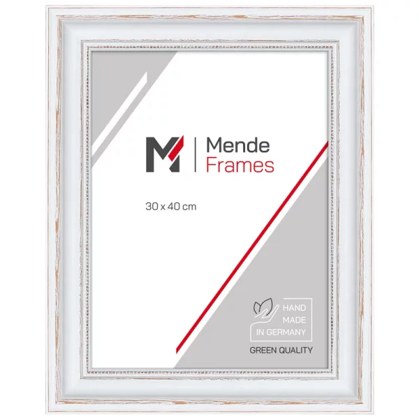 Cadre en bois Irupu 20x30 cm | blanc | verre standard (2 mm)