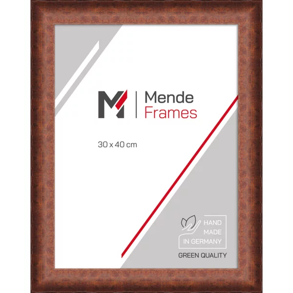 Cadre en bois Tinkisso sur mesure noyer mat | verre standard (2 mm)