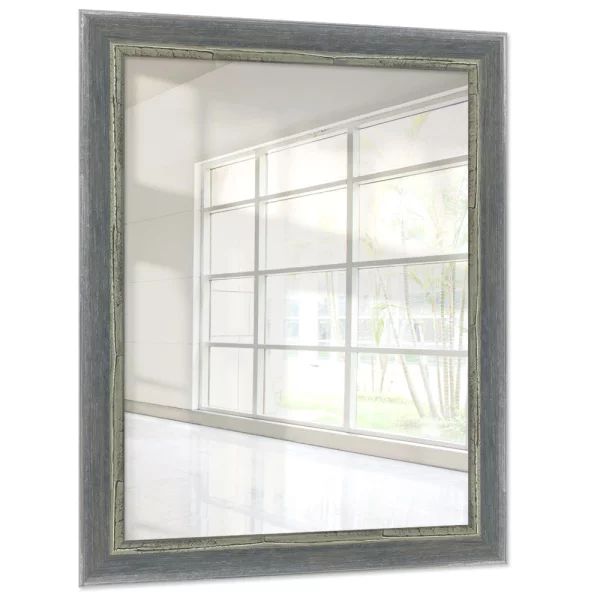 Holz Wandspiegel Chisanga 30x45 cm | Grau | Spiegel (2 mm)
