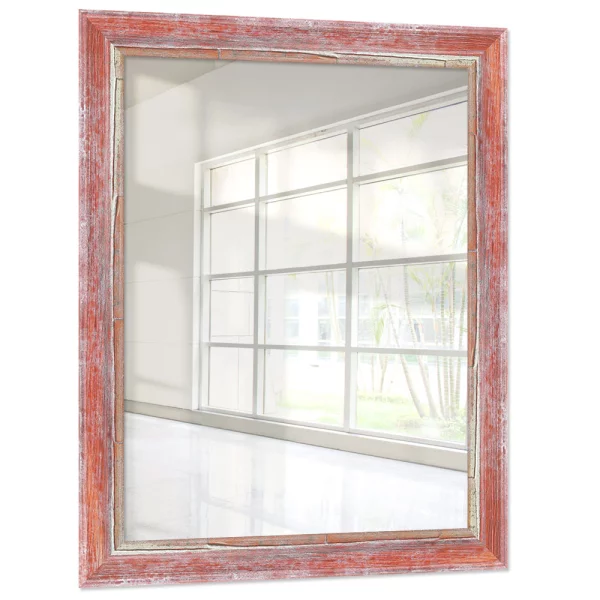 Holz Wandspiegel Chisanga 30x45 cm | Rot | Spiegel (2 mm)