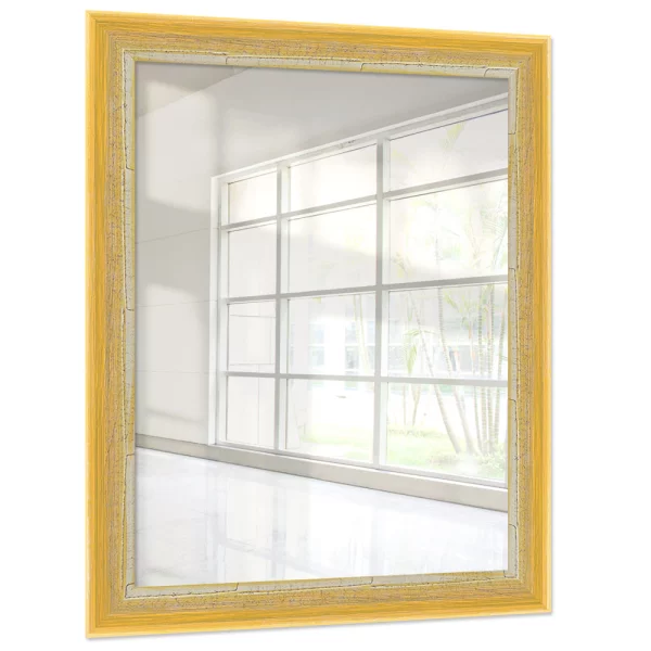 Miroir mural sur mesure Chisanga jaune | miroir (2 mm)