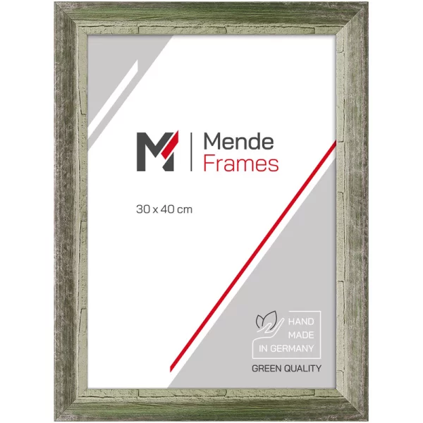 Cadre en bois Chisanga 10x15 cm | vert | verre standard (2 mm)