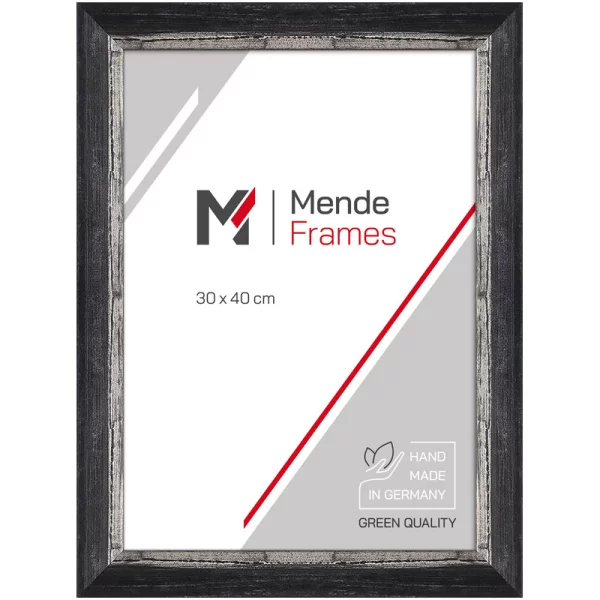 Holzrahmen Chisanga 14,8x21 cm (A5) | Schwarz | Spiegel