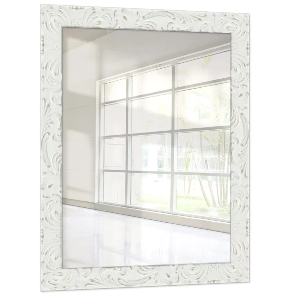 Miroir mural Kalandula 10x15 cm | blanc mat | miroir (2 mm)