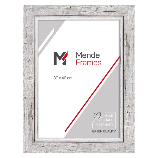 Cadre en bois Barnafoss sur mesure blanc | verre standard (2 mm)
