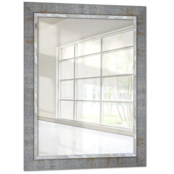 Holz Wandspiegel Martins 30x45 cm | Grau | Spiegel (2 mm)