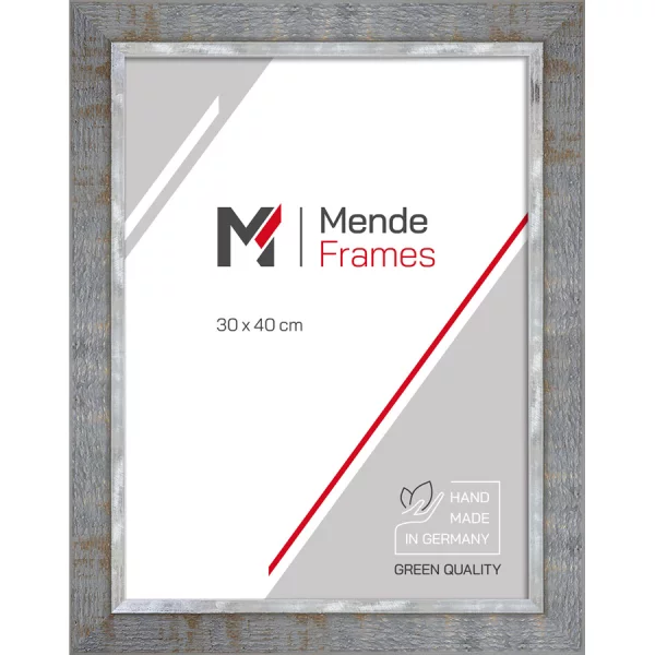 Holz Bilderrahmen Martins 10x10 cm | Grau | Kunstglas (1,5 mm)