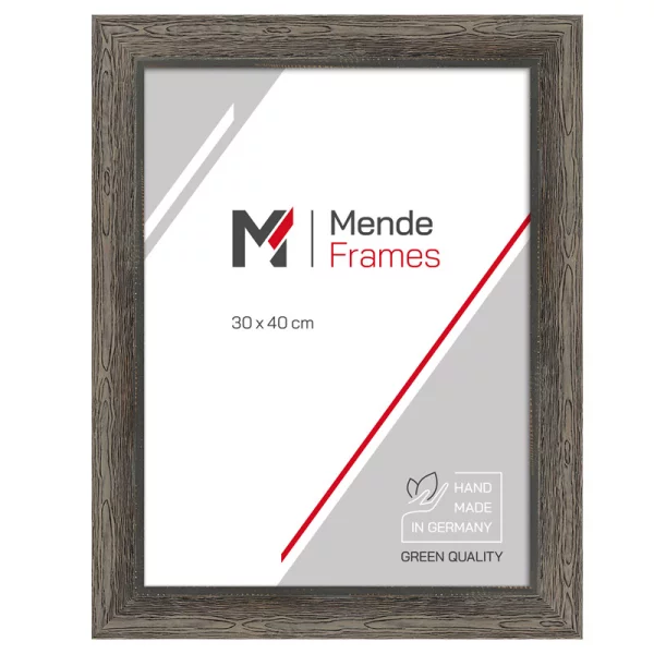 Holz-Bilderrahmen Tarsus 13x18 cm | Graubraun | Spiegel